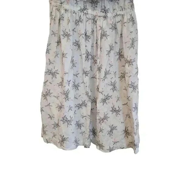 Roxy Women's White & Pink Mini Floral Cotton/Rayon Off the Shoulder Mini Dress - Picture 9 of 14